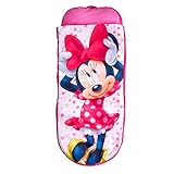Readybed Minnie Mouse Cama Hinchable y Saco de Dormir Infantil Dos en Uno, Poliéster, Rosa, Individual, 150 x 62 x 20 cm