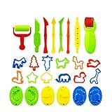 YSTrillion 26 Pieces Plasticine Molds, Clay and Dough Tools, Clay Molds, Plasticine Tools for Children