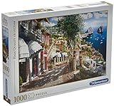Clementoni - Puzzle 1000 piezas paisaje ciudad Capri, Puzzle adulto Italia (39257)