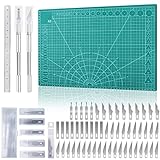 A3 Cutting Mat Set le 55 Craft Knives, Cutting Mat, Drawing Mat, Craft Mat, Cutting Board Grids le Patterns with Dring (Tala)