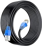 MutecPower cables CAT6 impermeables para exteriores de 50 m - CCA - Cable de red ethernet para soterramiento directo - 250 MHz - 50 metros