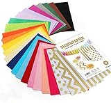 Sweelov 500 hojas de papel de seda, 25 colores, papel para manualidades, A4, papel transparente para envolver pompones, decoración de mesa, DIY, 16 g/m²