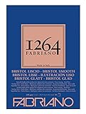 Unbekannt Honsell 19100655 Fabriano Bristol Pad 1264-4-Layer Pad, 200 g/m², DIN A3, 50 Sheets White, Extra Smooth, Acid-Free, ເໝາະສຳລັບທຸກເຕັກນິກການອົບແຫ້ງ ແລະ ຄວາມຊຸ່ມຊື່ນ, ເຈ້ຍ