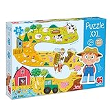Goula - XXL Puzzle Farm, Kartonska sestavljanka z velikimi kosi za otroke od 2 let