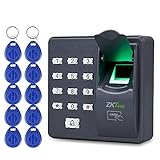 OBO HANDS Digital Elektrisk Fingerscanner Kodelæser RFID Biometrisk Fingerprint Adgangskontrolsystem Genkendelsessystem X6 + 10 stk.