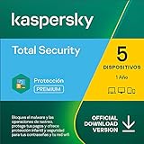 Kaspersky Total Security 2023 | 5 Dispositivos | 1 Año | PC / Mac / Android | Código de activación enviado por email