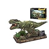 National Geographic - Puzzle 3D Tiranosaurio Rex, Puzzle Dinosaurios Juguetes, Puzzle 3D Niños 8 Años o Más, Dinosaurio Puzzle T Rex, Juegos de Dinosaurios