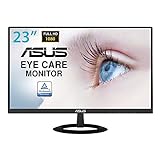 ASUS VZ239HE - Monitor Ultrafino de 23' FullHD (1920x1080, IPS, LCD, 16:9, HDMI x1, 5ms, 75Hz, 250 cd/m², Antiparpadeo y Luz azul de baja intensidad), Negro