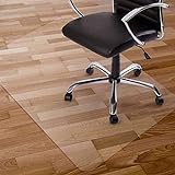 YINN - Alfombra transparente para silla, protector de suelo de PVC esmerilado, antiarañazos y antideslizante, alfombra para muebles