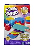 Kinetic Sand - Arena MÁGICA - Juego DE Mezcla ARCOÍRIS - 382g de Arena de 3 Colores y Herramientas - Kit Manualidades Niños - 6053691- Juguetes Niños 3 Años +