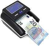 Deals, Detector de billetes portátil actualizable, uso con batería o con cable, detecta y cuenta dinero en euros, verificación de falsificaciones, USB, 2021