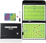 CREADY Soccer Coach Blackboard Folder Tactical Folder for Coaching Plays in Training Gifts to Coach The Blackboards Contain Magnetic Chips and Marker Pen