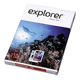 EXPLORER - Papel blanco multiusos para impresora - A4 110gr - 1 paquete - 250 folios