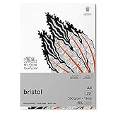 Winsor & Newton Bloc Dibujo Bristol, Color Blanco Brillante, DIN A4