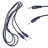 REY Cable Doble Mini JACK Macho 3,5mm Audio Estéreo 1 Metro