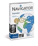 NAVIGATOR Expression - Paquete de 500 folios de papel de oficina 90 g/m² A3, color blanco