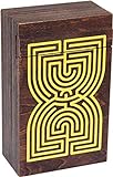 Logica Juegos Art. Cofre Laberinto - Rompecabezas de Madera - Caja Secreta - Dificultad 5/6 Increíble - Colección Leonardo da Vinci