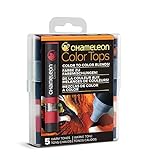 Chameleon Art Products - 5 Color Tops; Puntas de mezcla Chameleon; Tonos Calidos