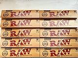 Raw King Size Slim - Papel de liar, juego de 10 paquetes con 320 hojas