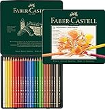 Faber-Castell-110024 Crayons de couleur, 24 unités, multicolore, éco-crayons (Polychromos 110024)