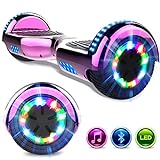 GeekMe Hoverboards 6.5 '' Self Balance Scooter Las Ruedas LED Luces, Scooter eléctrico con Bluetooth - Patinete Eléctrico 2 * 350W
