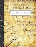 Cuaderno de música: Cuaderno de pentagramas para escribir notación musical - 12 pentagramas por página - Tamaño A4, 108 páginas