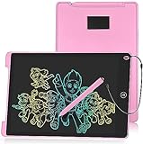 HOMESTEC 12' Tableta Escritura LCD Color, Pizarra Digital para Apuntar Recordatorios, Escribir o Dibujar-Rosa