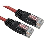 Rhinocables Cruzado RJ45 CAT5 Ethernet XOVER Color de Cable de Red LAN CAT5e Patch Lead (1m, Rojo)