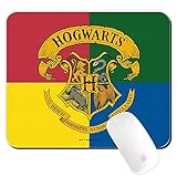 Официально лицензированный оригинальный коврик для мыши Гарри Поттера, нескользящий компьютерный коврик, коврик для мыши, иллюстрация, 220 мм x 180 мм