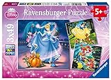 Ravensburger - Puzzle Disney Princess 3x49 Piezas, Edad Recomendada 5+ años - Dimensiones: 21 x 21 cm