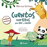 पढ़ने और गाने के लिए लघु कथाएँ: बड़े अक्षरों और चित्रलेखों के साथ पढ़ना सीखना (स्पेनिश - 3 साल पुराना - कहानियाँ - लघु कथाएँ)