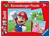 Ravensburger - Puzzle Super Mario, Colección 3 x 49, 3 Puzzle de 49 Piezas, Puzzle para Niños, Edad Recomendada 5+ Años