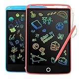 KIDWILL 2 Piezas Tableta de Escritura LCD para Niños 8,5 Pulgadas Tableta Gráfica Pantalla de Colores Doodle Scribbler Pad Aprendizaje Juguete Educativo Pizarras Mágicas para Niños Niñas 3-6 Años