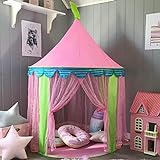 Carpa para niños Princess Castle for Girls - Glitter Castle Pop Up Play Carpa Tote Bag - Niños Playhouse Toy para juegos de interior y exterior 41 'X 55' (DxH)