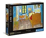 Clementoni - Puzzle 1000 piezas cuadro La habitación de Arlés, Van Gogh, Colección museos puzzle adulto de cuadros ( 39616 )