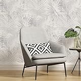 Non-woven Jungle Hygge Wallpaper 10.05m x 0.53m Grey Beige Made in Germany by AS Création 363851 36385-1
