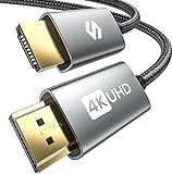 Silkland Cable HDMI 4K 50cm, 4K@60Hz, ARC, HDR, 3D, Ethernet, cable HDMI de ultra alta velocidad, compatible con TV, Blu-Ray, PS4/5, Xbox, proyector, barra de sonido, cielo, PC, portátil