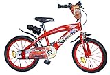 TOIMS Cars - Bicicleta Infantil para niño, Niño, Cars, Rojo