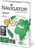 Navigator NUN0800037 - Papel multifunción (80 g/m², A3, 500 hojas), color blanco