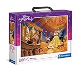 Clementoni Puzzle Adulto 1000 Piezas Princesas Disney Maletín-Desde 14 años (39676), Multicolor