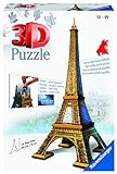 Ravensburger Kinderpuzzle 12556 Ravensburger 12556 Torre Eiffel 3D - Juego de construcción de puzle de 216 Piezas