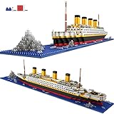 POXL Titanic 3D Puzzles Mudell, 1860 Biċċiet Titanic Mudell Kits Custom Titanic Bini Mudell