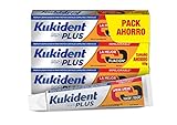 Kukident Plus Doble Acción Adhesivo para prótesis dentales, Pack de 3