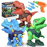 Diyfrety Jouets de Dinosaures, Jeu de Construction d'assemblage éducatif, Cadeau d'anniversaire pour Enfants de 3 à 12 Ans