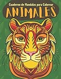Animales - Cuaderno de mandalas para colorear: Libro de mandalas para colorear niños 8-10 años | 50 dibujos de mandalas grandes y fáciles para pintar ... infantil | Mandalas de animales para niños