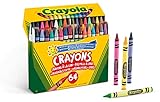 Crayola-52-6448 Set 64 ceras Crayola 14x12cm, Multicolor (52-6448) , color/modelo surtido