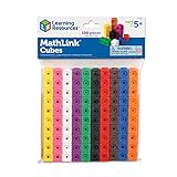 Learning Resources- Cubos Mathlink (Set de 100), Color (LER4285) , color, modelo surtido