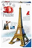 Ravensburger - 3D Puzzle Tour Eiffel, París, Serie Midi Monumentos, 216 Piezas, 10+ Años