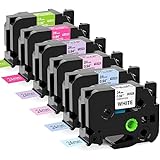 6X MarkField Compatible Label Tape Replacement Brother P-touch TZ TZe-251 Color 0.94 24mm x 8m Laminated for Ptouch PT-P700 D450 D600 P750W P900BT P900 P950NW 2430