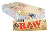 Caja Papel RAW Clásico 1/4 64 papeles - Papel de fumar RAW 24 librillos